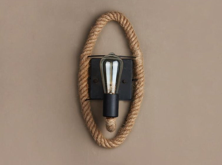 RusticRope Vintage Wall Lamp