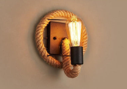 RusticRope Vintage Wall Lamp