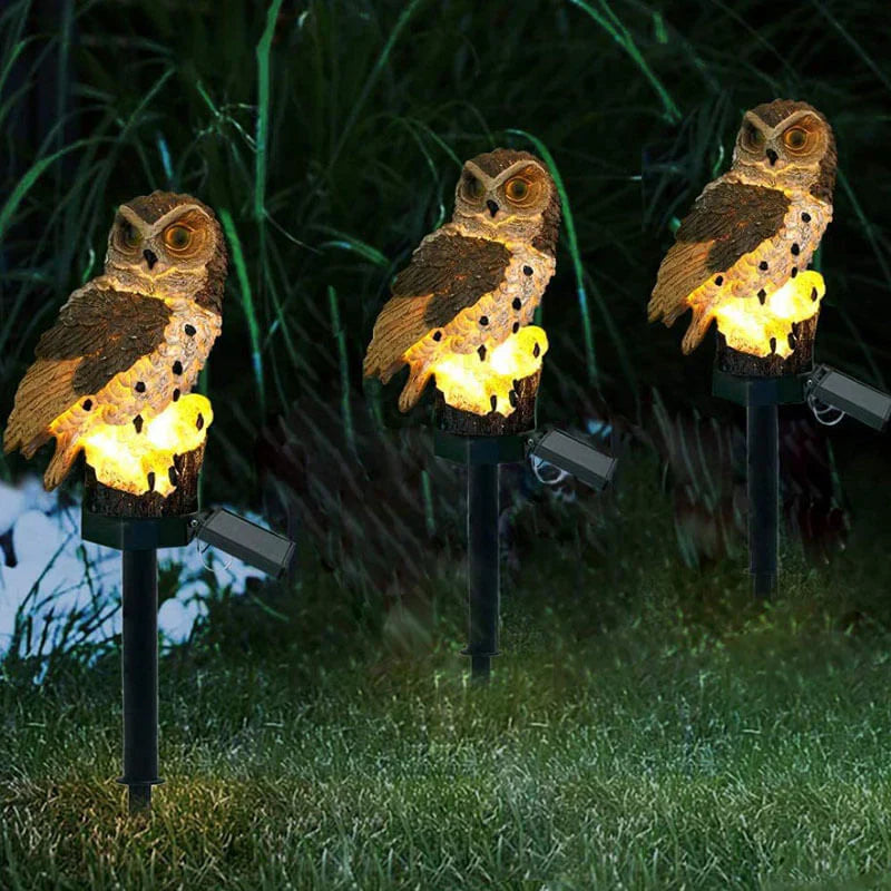 Solar-Powered Garden Lamp - OwlGlow