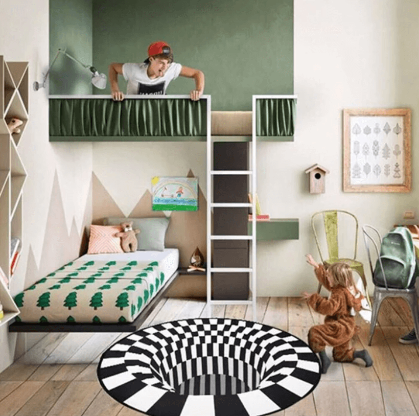 Trójwymiarowy dywan: Stwórz iluzję optyczną w swoim domu