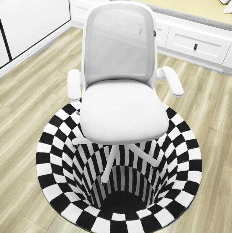 Trójwymiarowy dywan: Stwórz iluzję optyczną w swoim domu