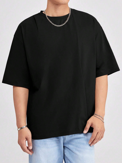 Zeta - Czarna Oversized T-Shirt na Lato