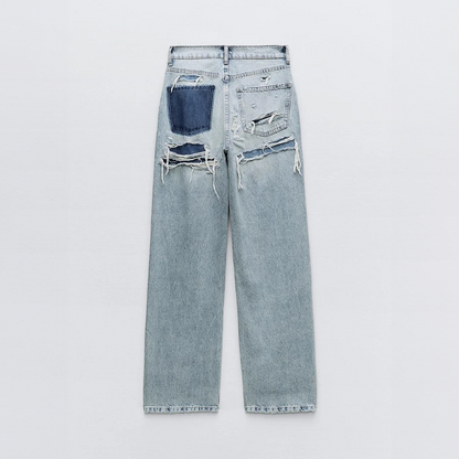 Livia - Vintage Distressed Jeans